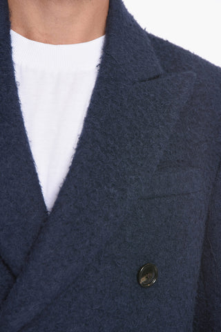 Cappotto Teddy Doppiopetto con Revers a Lancia