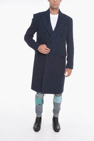 Cappotto Teddy Doppiopetto con Revers a Lancia
