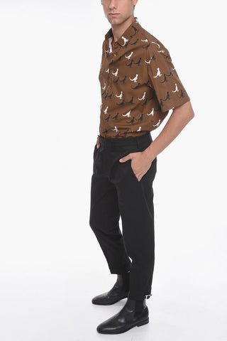 Chino Trousers with Buckle Detailing