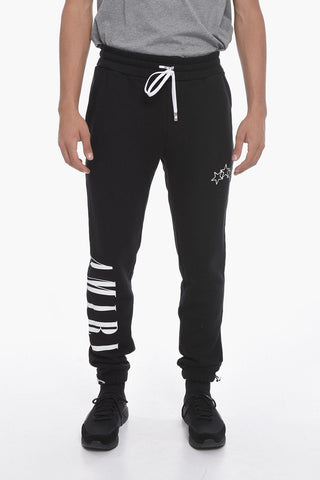 Joggers in Cotone Garzato con Stampa Logo