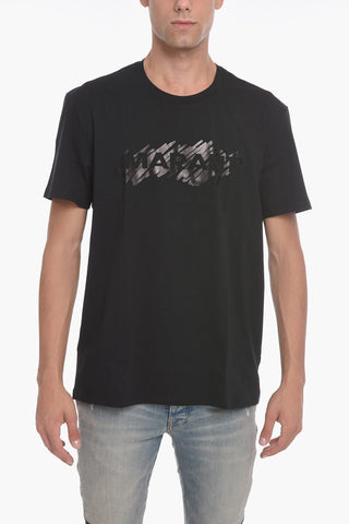 Crew Neck HANORIH T-Shirt with Lamè Print