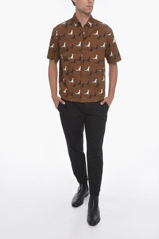 BOWLING Shirt with Dinosaurs Print