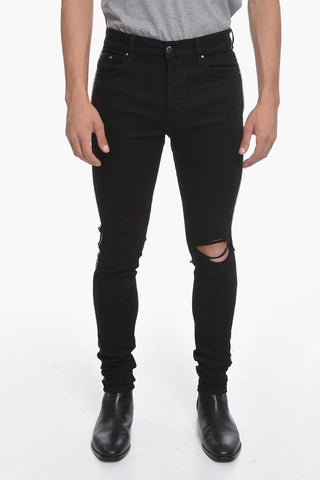 Stretchy Skinny Denims with Crystal Detailing 14cm