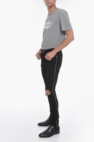 Stretchy Skinny Denims with Crystal Detailing 14cm