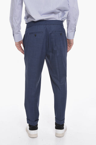 Pantaloni in Grisaglia a Vita Bassa