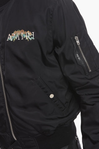 Zip-up CHERUB Bomber Jacket with Logo Embroidery