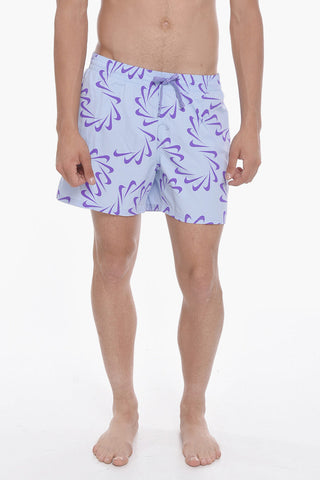 SWIM Nylon Boxer Swim Trunks SWOOSH LINE