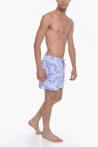 SWIM Nylon Boxer Swim Trunks SWOOSH LINE