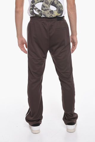 Polyester Sweatpants with Side Contrasting Bands