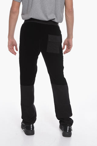 Velour COMMANDO Joggers with Patchwork