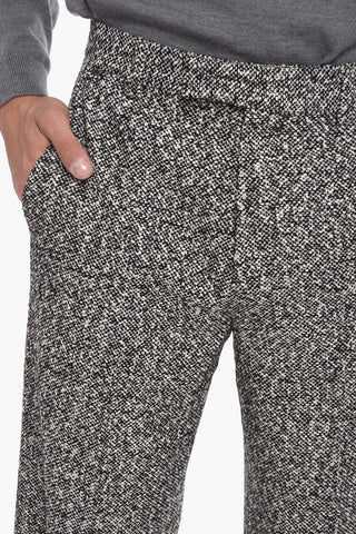 Pantaloni Baggy Sartoriali in Tweed di Lana