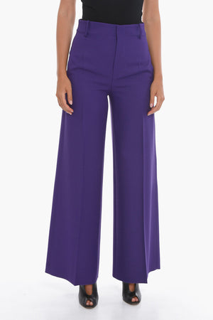 Palazzo Trousers with Front Pleats