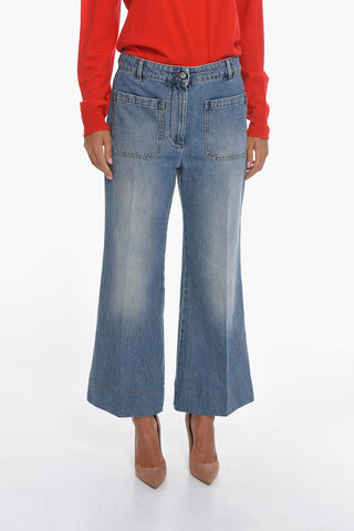 Wide ALINA Jeans With Silver Button 29cm