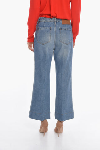 Wide ALINA Jeans With Silver Button 29cm