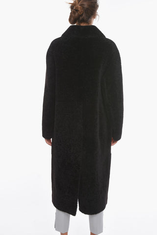 Single-breasted Shearling Coat