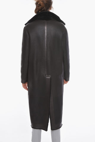 Single-breasted Shearling Coat
