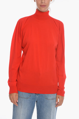 Turtleneck Wool Seamless Sweater