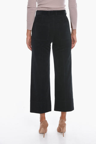 Cropped Fit Corduroy Pants