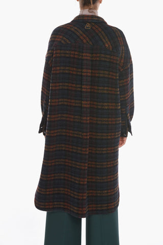 ETOILE Cappotto FONTIZI Oversized con Fantasia a Quadri
