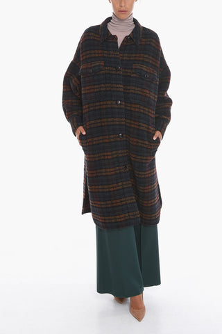 ETOILE Cappotto FONTIZI Oversized con Fantasia a Quadri
