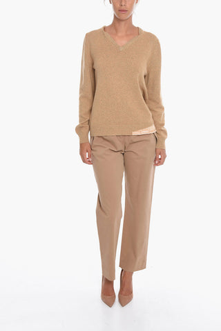 V Neck Cashmere Blend Sweater
