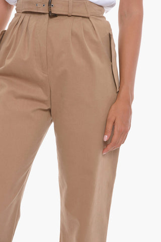 Pantaloni a 2 Pinces con Cintura