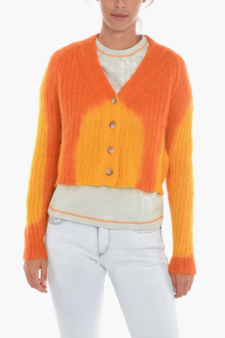 Two-Tone M-ILLY Cropped Cardigan