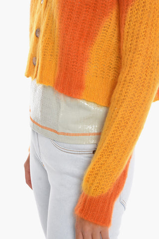 Two-Tone M-ILLY Cropped Cardigan