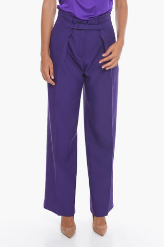 Pantaloni a Gamba Ampia con Chiusura in Velcro