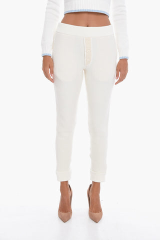Cashmere Blend GINZENA Sweatpants with Buttons