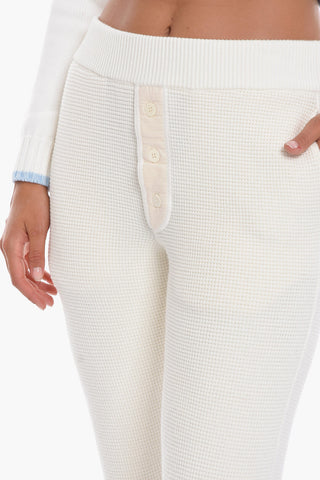 Cashmere Blend GINZENA Sweatpants with Buttons