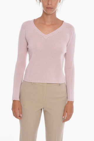Maglia Collo a V in Cashmere