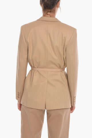 Safety Belted BELLA Blazer with Peak Lapel