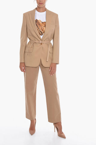 Safety Belted BELLA Blazer with Peak Lapel