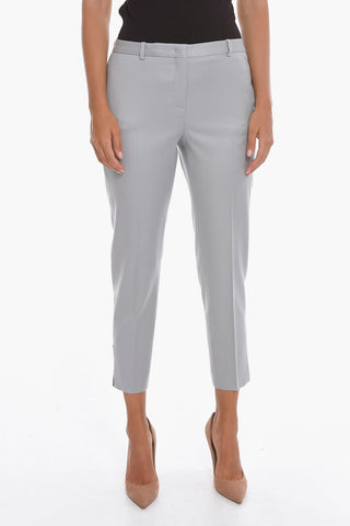 Merino-wool ASSISI Tailored Pants with Ankle Slits