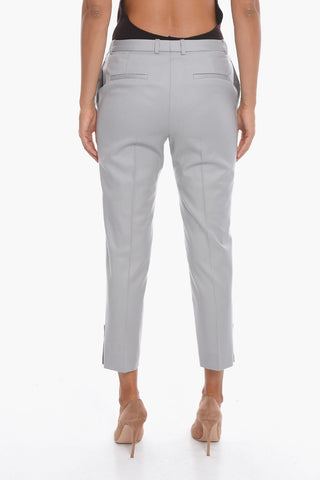 Merino-wool ASSISI Tailored Pants with Ankle Slits