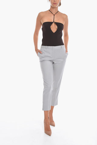 Merino-wool ASSISI Tailored Pants with Ankle Slits