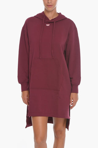 Asymmetrical Cut D-ILSE-D Hoodie Dress