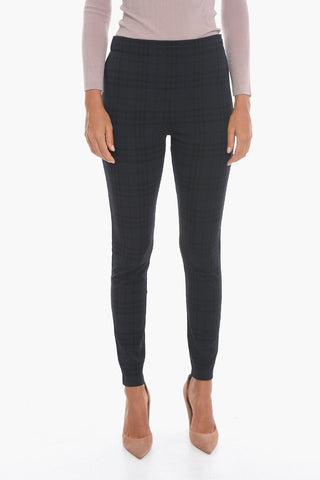 Pantaloni in Jersey con Fantasia Tartan