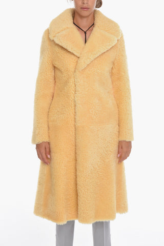 Single-breasted Shearling Coat