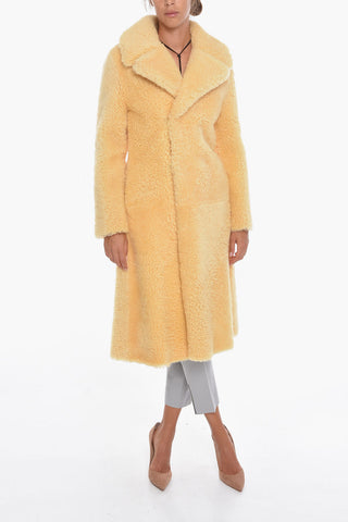 Single-breasted Shearling Coat