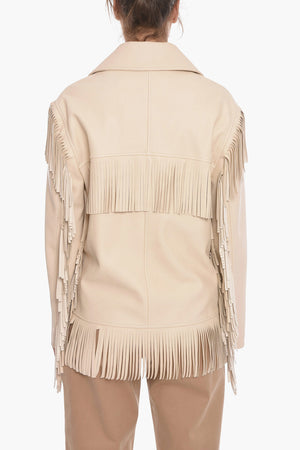Faux-leather ALTERMART Jacket with Fringe