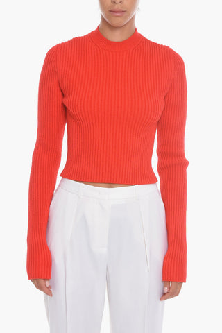 Crew Neck TECH Ribbed Sweater