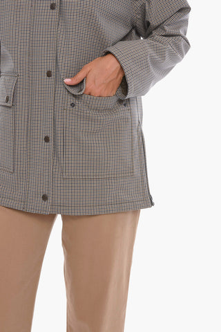 CLEMENS Padded Jacket with Check Pattern