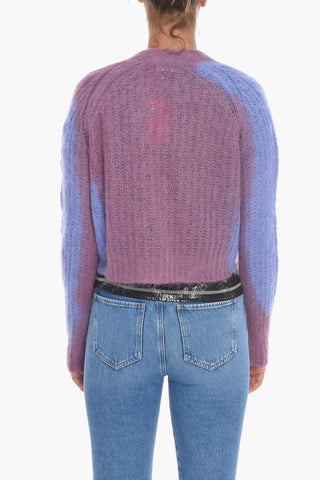 Two-Tone M-ILLY Cardigan with 4-Buttons