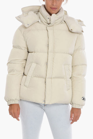 Down Jacket W-ROLF with Removable Hood