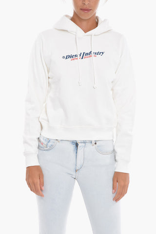Brushed Cotton F-REGGY Hoodie with Printed Logo
