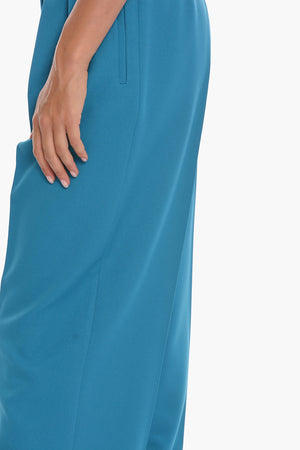 Pantaloni a Gamba Ampia con Pinces