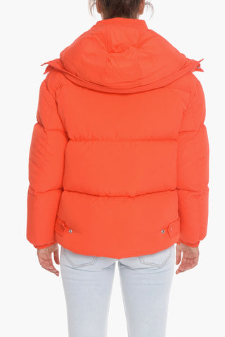 Solid Color UNISEX W-ROLF-NW Down Jacket with Removable Hood