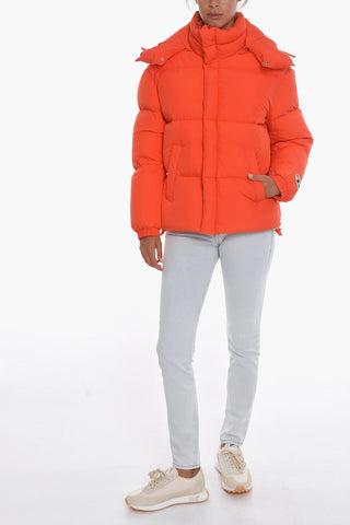 Solid Color UNISEX W-ROLF-NW Down Jacket with Removable Hood